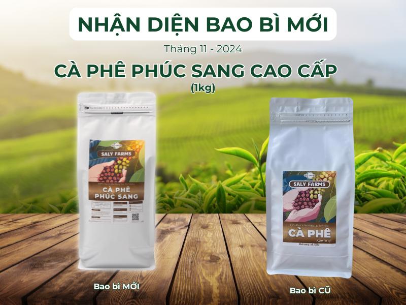 Bao bì mới Cà phê Phúc Sang cao cấp Bao bì mới Cà phê Phúc Sang cao cấp