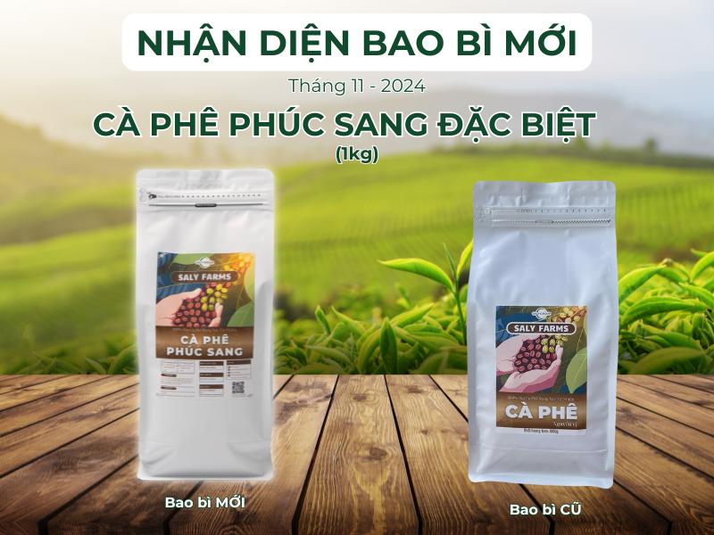 Bao bì mới Cà phê Phúc Sang đặc biệt Bao bì mới Cà phê Phúc Sang đặc biệt