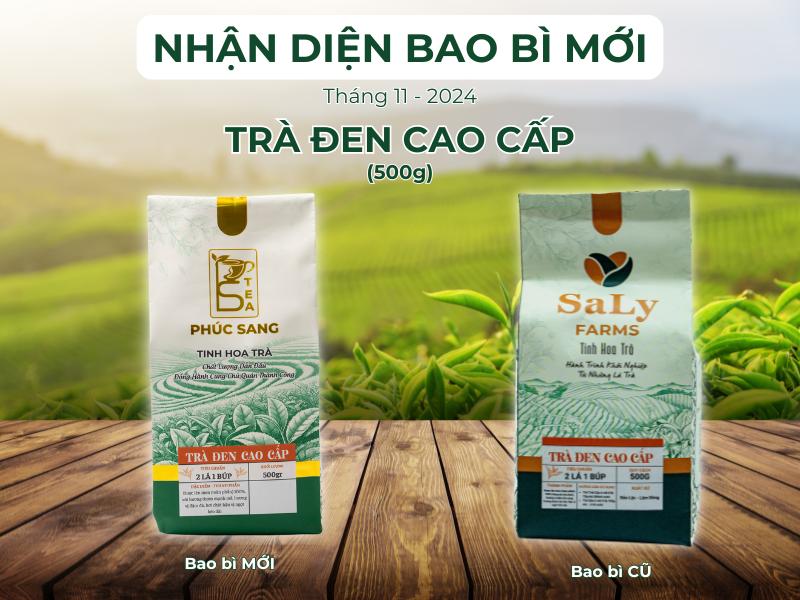 Bao bì mới Trà đen cao cấp Phúc Sang Bao bì mới Trà đen cao cấp Phúc Sang