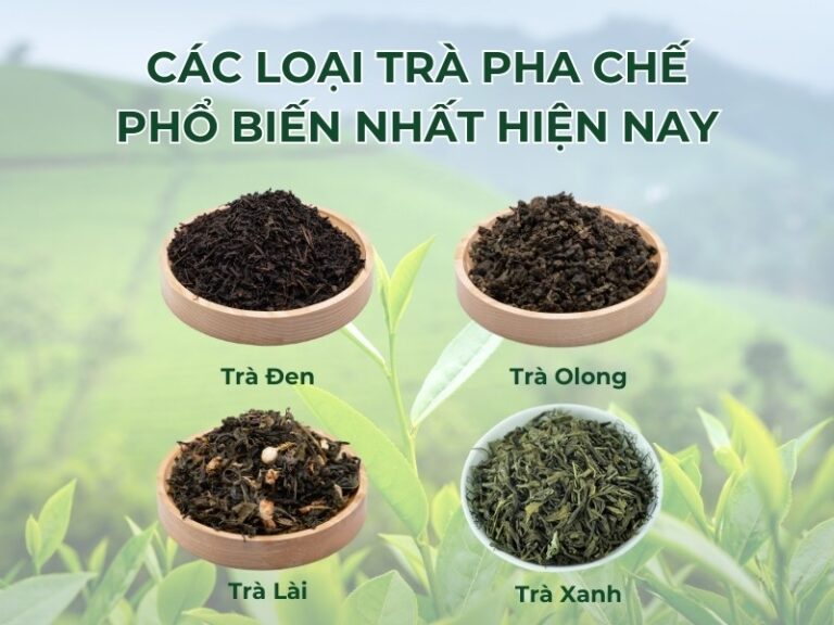 Các loại trà pha chế phổ biến hiện nay