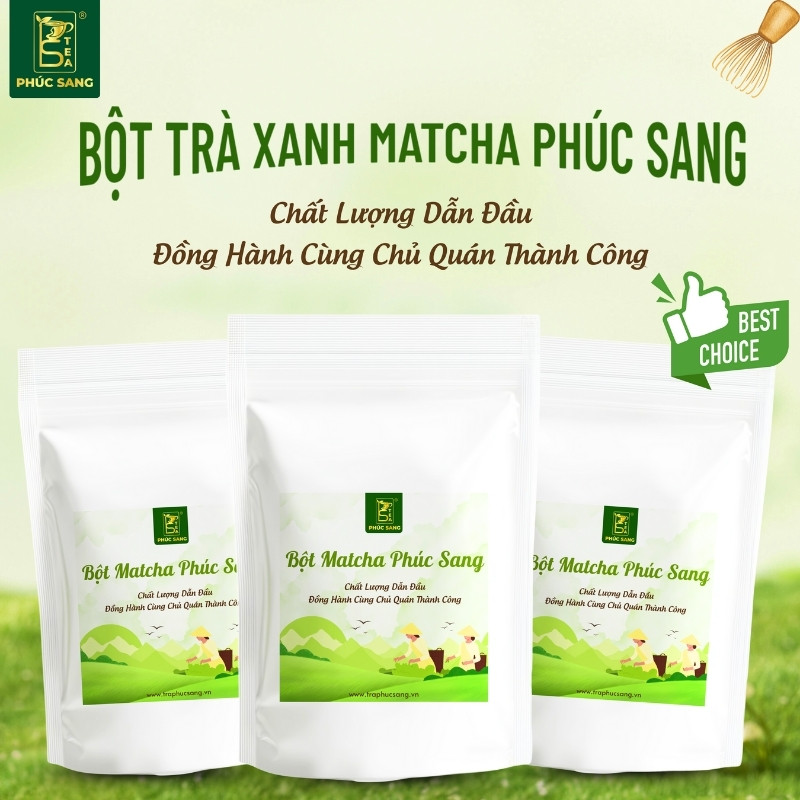 Trà Phúc Sang - Chuyên sản xuất và cung cấp Bột Matcha Nhật, Matcha chuyên pha chế chính hãng