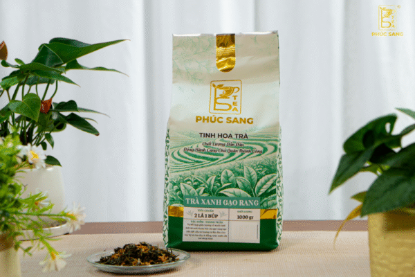 Trà Xanh Gạo Rang Phúc Sang 1kg - Ảnh 4