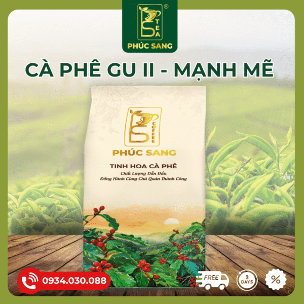 Cà Phê Phúc Sang - Gu II Mạnh Mẽ (Pha Phin và Pha Máy) 200g