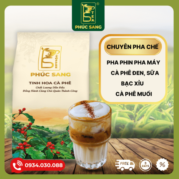 Cà Phê Phúc Sang - Gu III Tinh Tế (Pha Phin và Pha Máy) 1kg - Ảnh 2