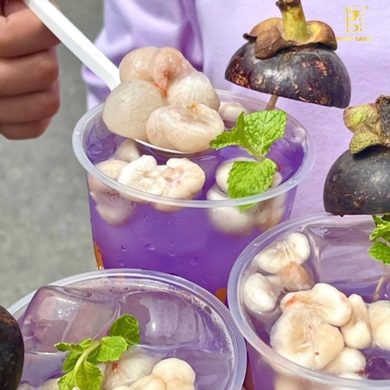 Công thức làm trà măng cụt hoa đậu biếc chuẩn vị kinh doanh