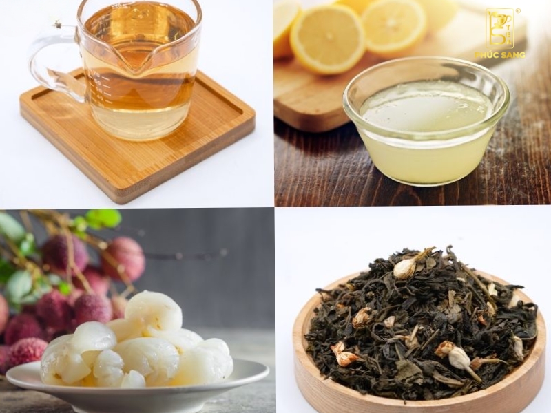 Cách làm trà vải hoa hồng thanh mát Cách làm trà vải hoa hồng thanh mát