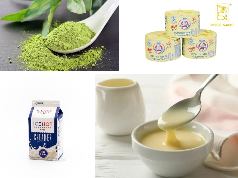 Nguyên liệu pha Matcha Latte Nguyên liệu pha Matcha Latte