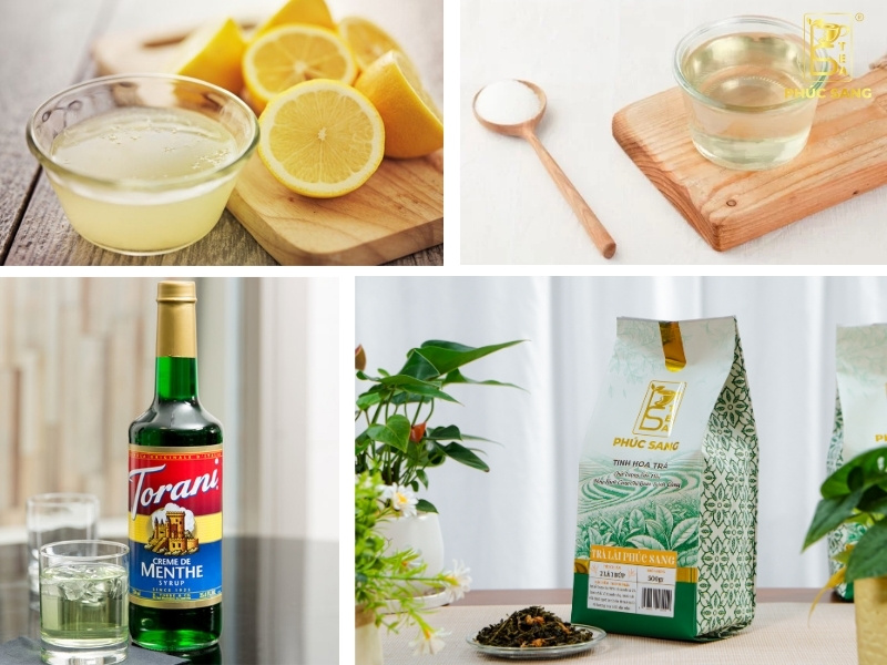Nguyên liệu pha trà chanh bạc hà phù hợp kinh doanh Nguyên liệu pha trà chanh bạc hà phù hợp kinh doanh