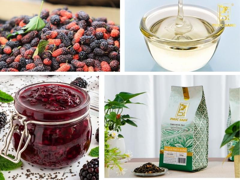 Nguyên liệu cần chuẩn bị để pha trà dâu tằm tươi ngon