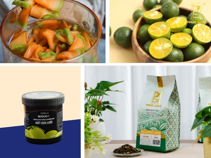 Nguyên liệu để pha chế trà dưa lưới để kinh doanh Nguyên liệu để pha chế trà dưa lưới để kinh doanh