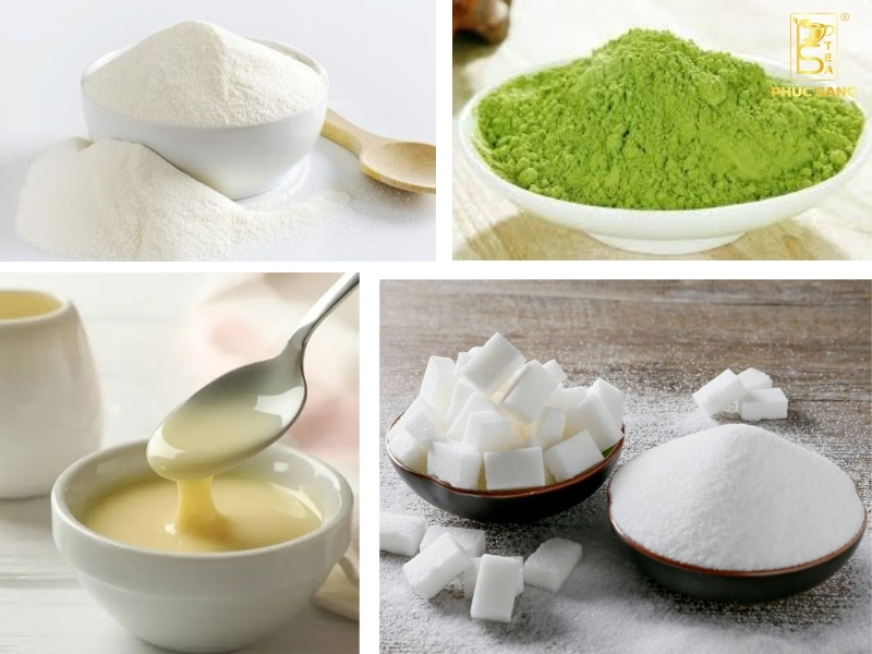 Nguyên liệu để pha trà sữa thái xanh thơm ngon Nguyên liệu để pha trà sữa thái xanh thơm ngon