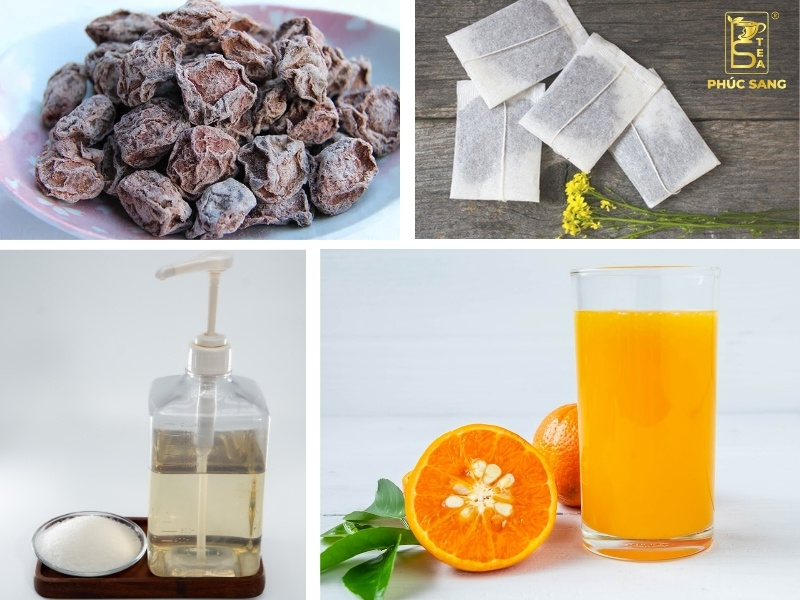Nguyên liệu để pha trà cam xí muội để kinh doanh Nguyên liệu để pha trà cam xí muội để kinh doanh