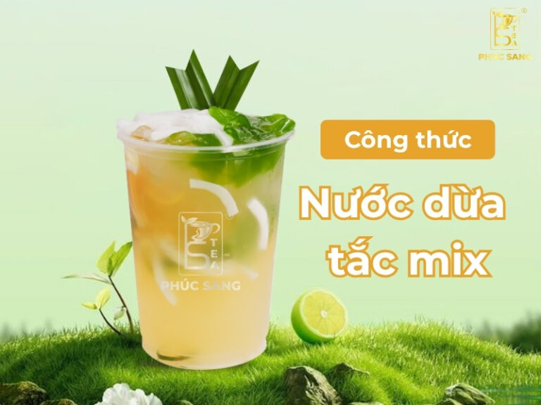 Bật mí 2 cách làm nước dừa tắc mix trái cây để kinh doanh