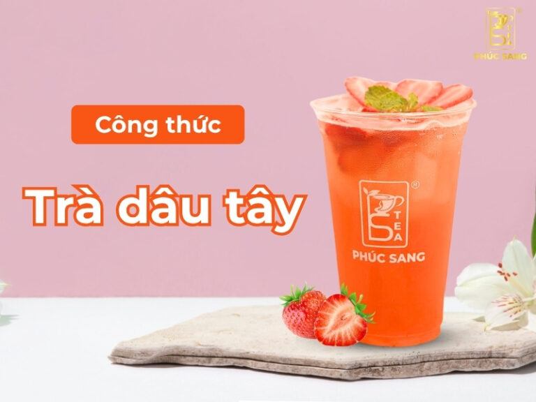 Cách làm trà dâu tây chuẩn vị để kinh doanh