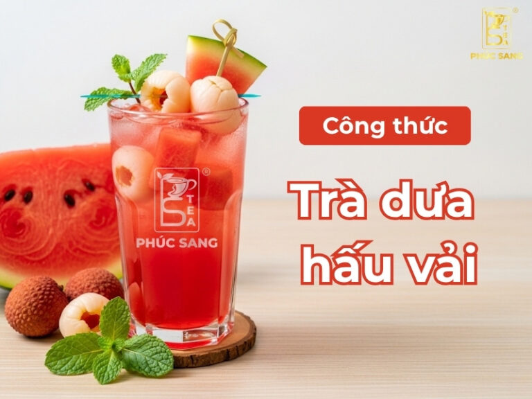 Cách làm trà dưa hấu vải mát lạnh