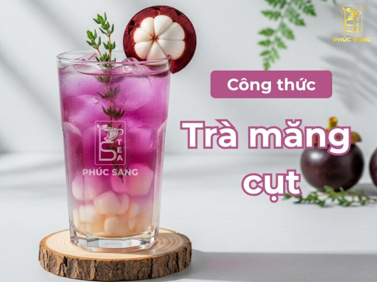 Cách làm trà măng cụt hoa đậu biếc đẹp mắt, dễ pha