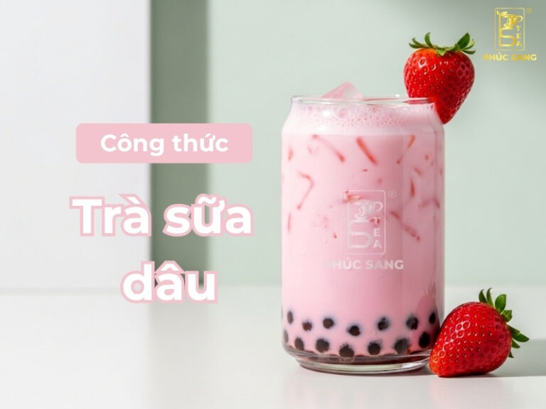 Bật mí 3 cách pha trà sữa dâu đẹp mắt, phù hợp kinh doanh