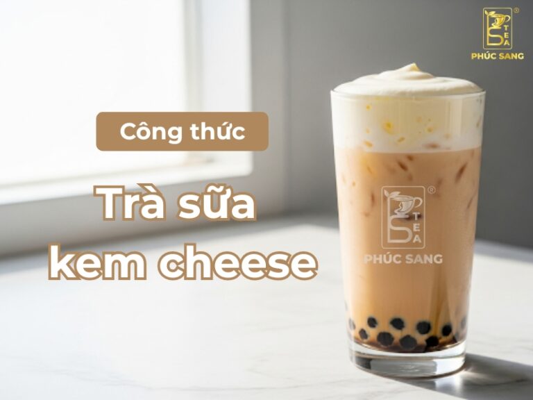 Cách làm trà sữa kem cheese thơm béo