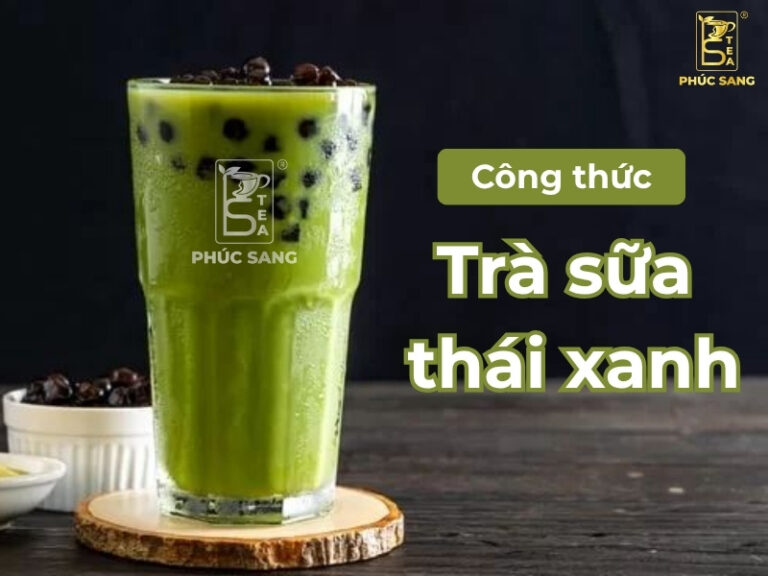 2 công thức trà sữa thái xanh chuẩn vị quán, béo thơm