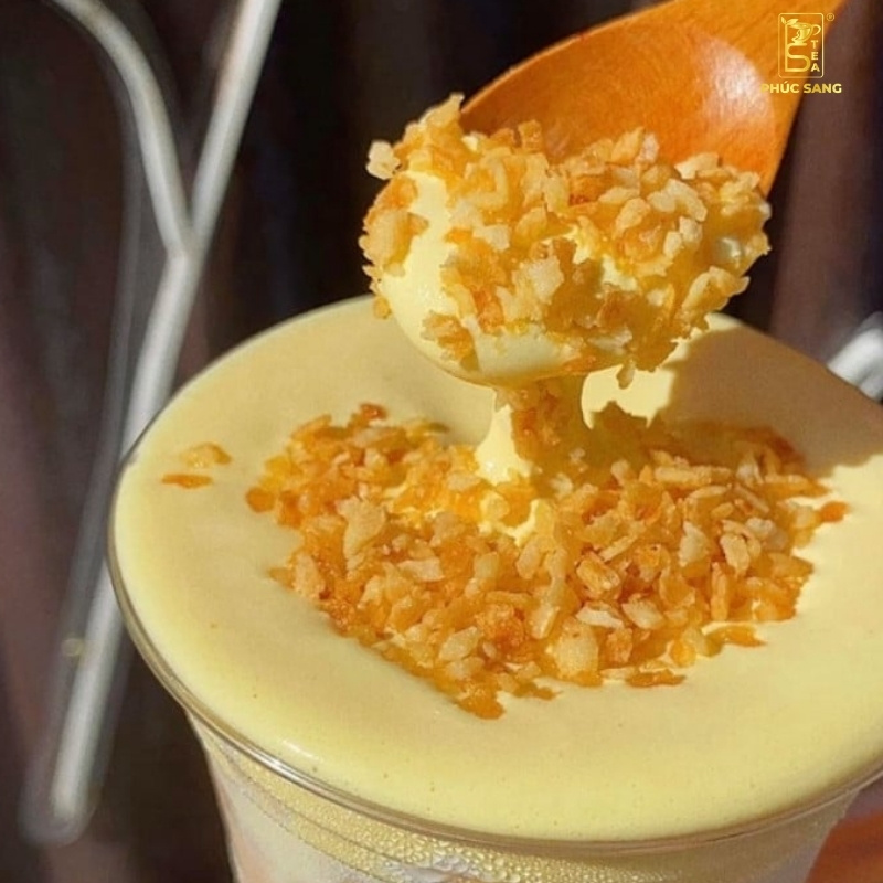 Công thức pha chế trà sữa kem dừa nướng chi tiết