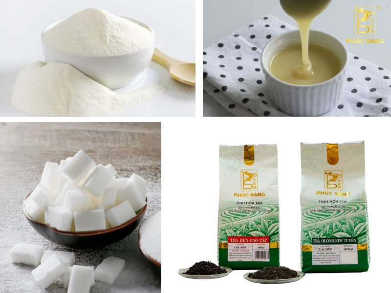 Nguyên liệu pha chế trà sữa trân châu trắng Nguyên liệu pha chế trà sữa trân châu trắng