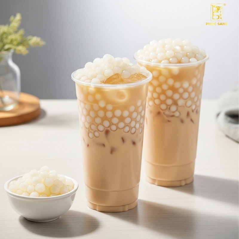 Cách làm trà sữa trân châu trắng thơm ngon chuẩn vị Cách làm trà sữa trân châu trắng thơm ngon chuẩn vị