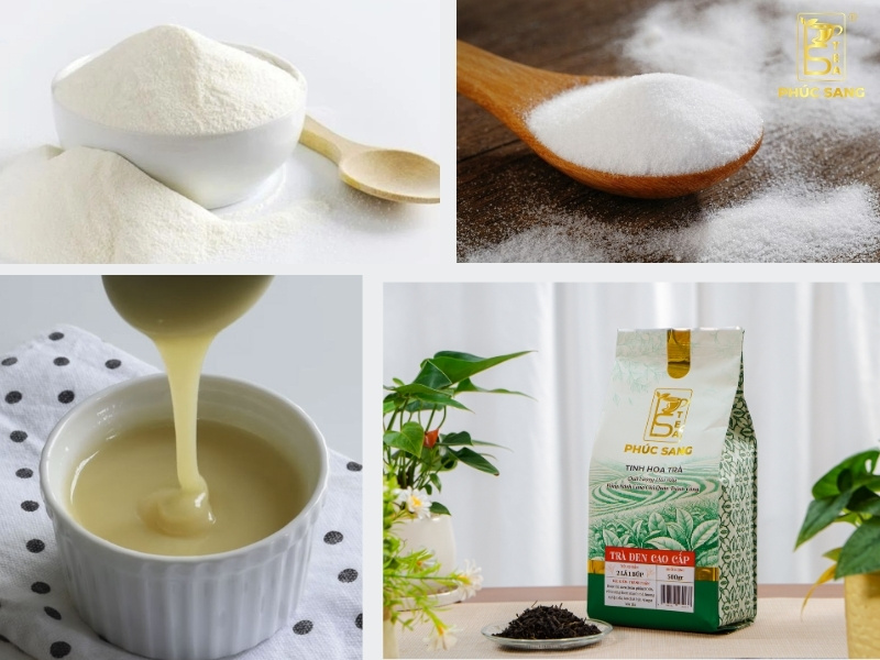 Nguyên liệu làm trà sữa nướng chuẩn vị quán Nguyên liệu làm trà sữa nướng chuẩn vị quán