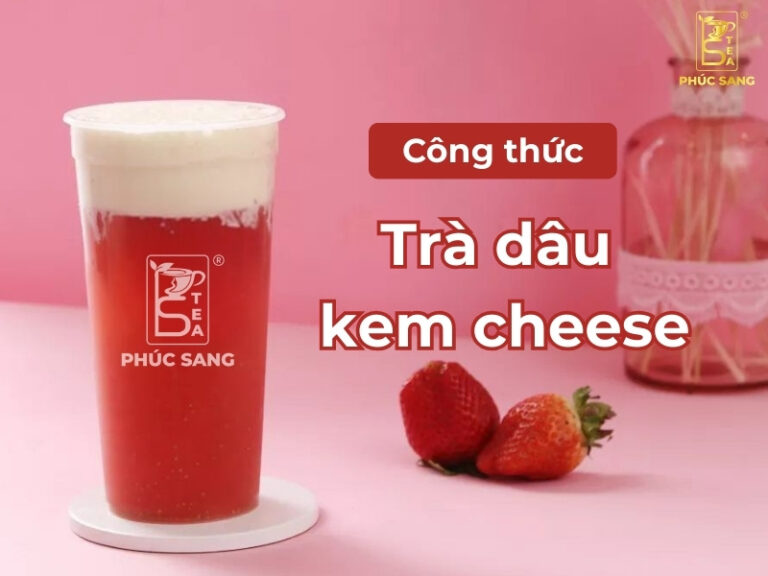 Cách pha trà dâu kem cheese mới lạ, hương vị cuốn hút