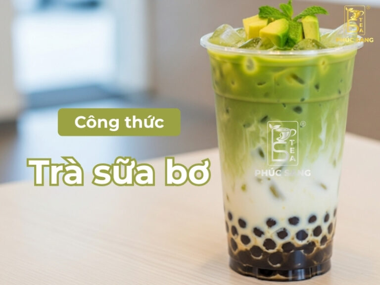 Công thức pha trà sữa bơ béo ngậy, thơm mịn