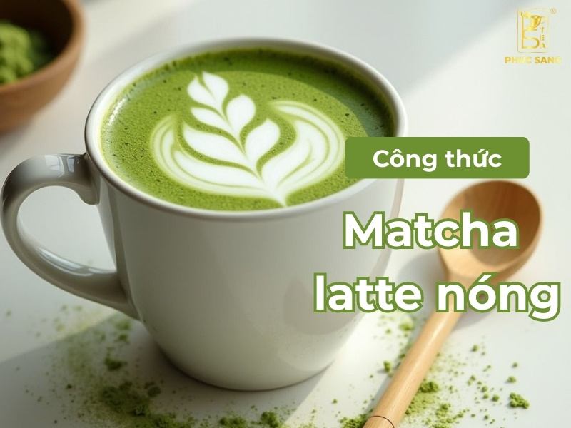 Cách pha matcha latte nóng béo ngậy, thu hút thực khách