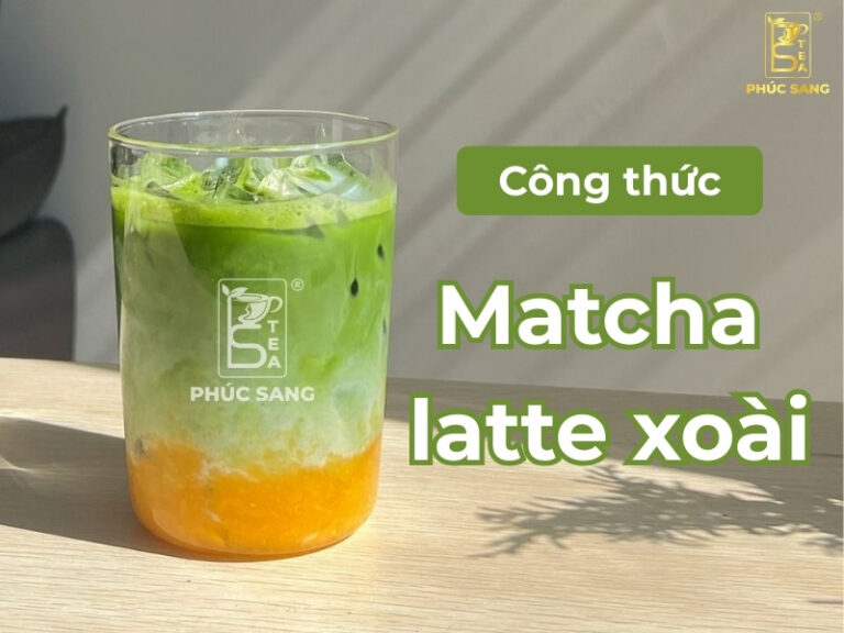 Bí quyết làm Matcha Latte Xoài ngon chuẩn vị, màu đẹp và cực hút khách