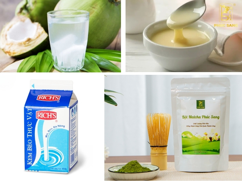 Nguyên liệu pha matcha coco Nguyên liệu pha matcha coco