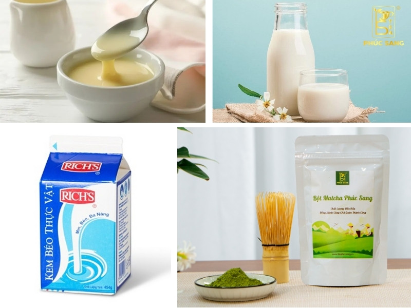 Nguyên liệu pha matcha đá xay chuẩn vị Nguyên liệu pha matcha đá xay chuẩn vị