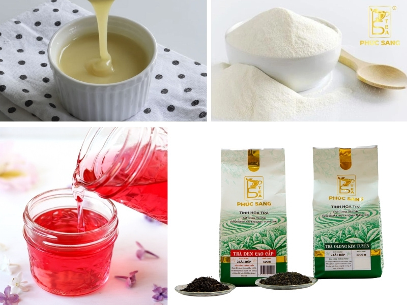 Nguyên liệu pha trà sữa hoa hồng thơm béo Nguyên liệu pha trà sữa hoa hồng thơm béo