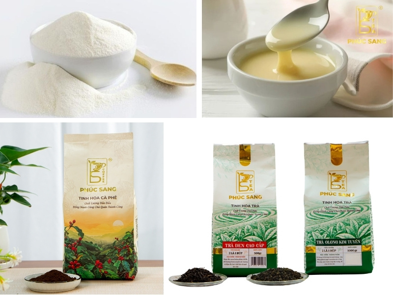 Nguyên liệu pha trà sữa cafe Nguyên liệu pha trà sữa cafe