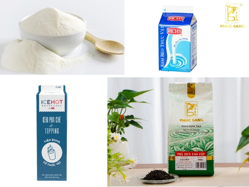 Nguyên liệu làm trà sữa kem tươi Nguyên liệu làm trà sữa kem tươi