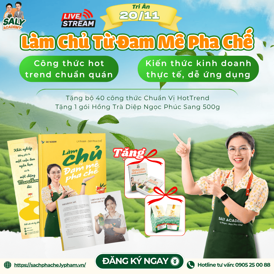 Ưu Đãi Sách Làm Chủ Từ Đam Mê Pha Chế