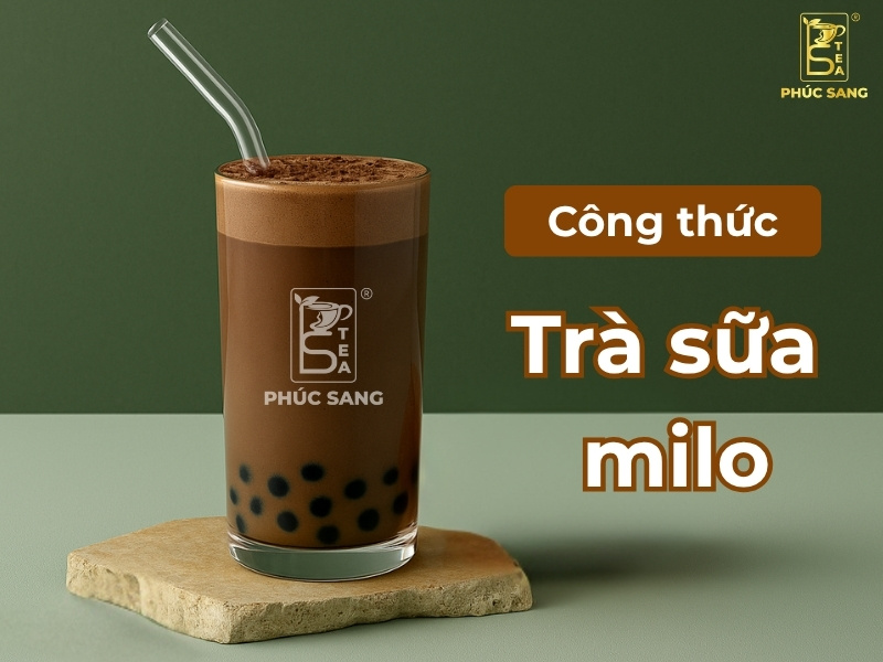 Công thức làm trà sữa Milo thơm béo, chuẩn vị như quán