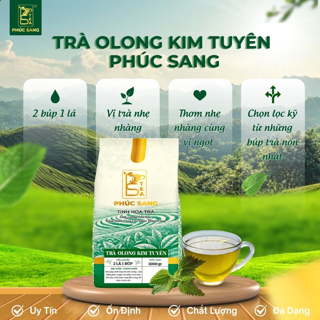 Trà Phúc Sang - Địa chỉ cung cấp trà olong chất lượng, giá tốt tại TP.HCM