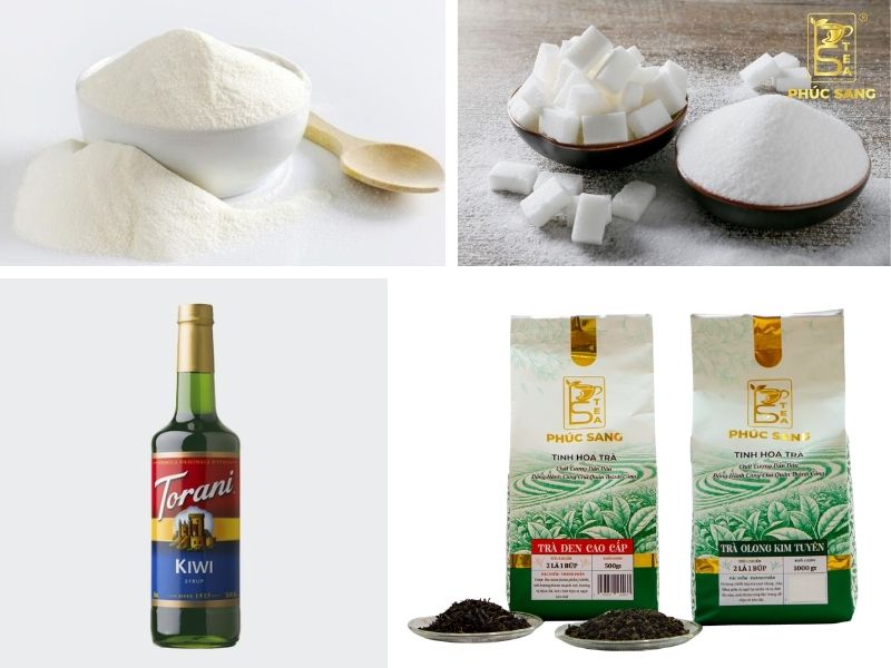 Nguyên liệu làm trà sữa kiwi