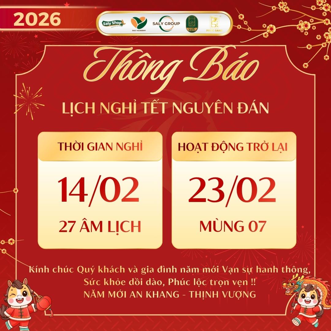 Trà Phúc Sang thông báo nghỉ Tết Nguyên Đán Bính Ngọ 2026
