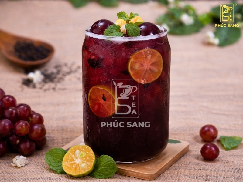 Cách làm trà nho kim quất chi tiết, đơn giản
