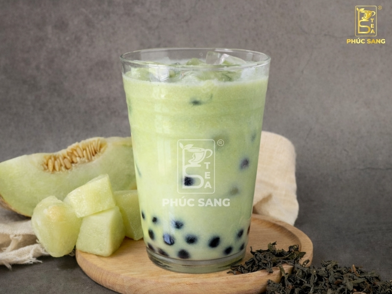 Cách làm trà sữa dưa lưới đơn giản, dễ thực hiện