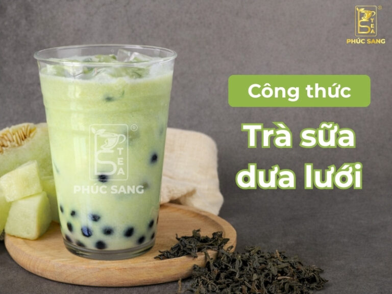 C&aacute;ch l&agrave;m tr&agrave; sữa dưa lưới m&aacute;t lạnh, thơm b&eacute;o, dễ kinh doanh