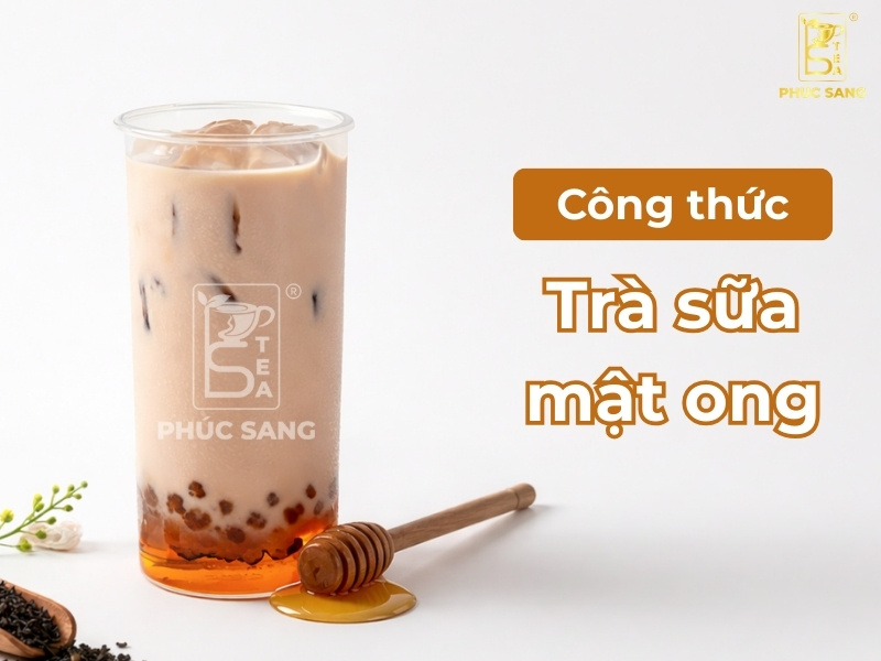 Cách làm trà sữa mật ong chuẩn vị, thơm dịu và hút khách