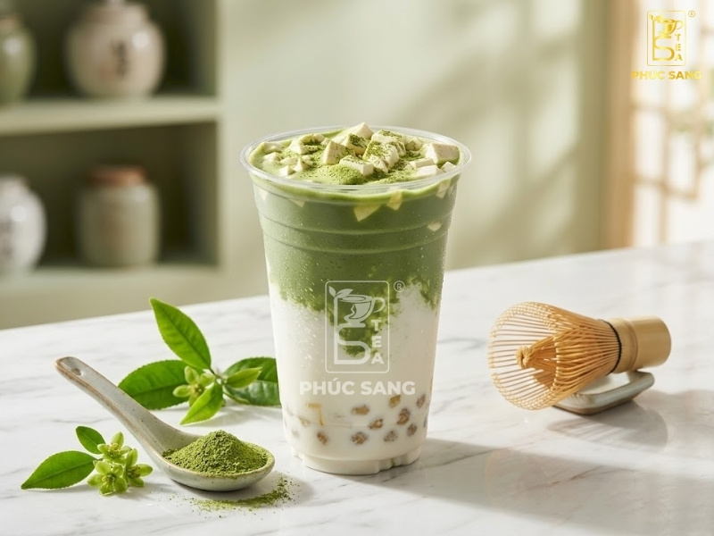 Cách làm matcha latte tào phớ thơm ngon, dễ làm