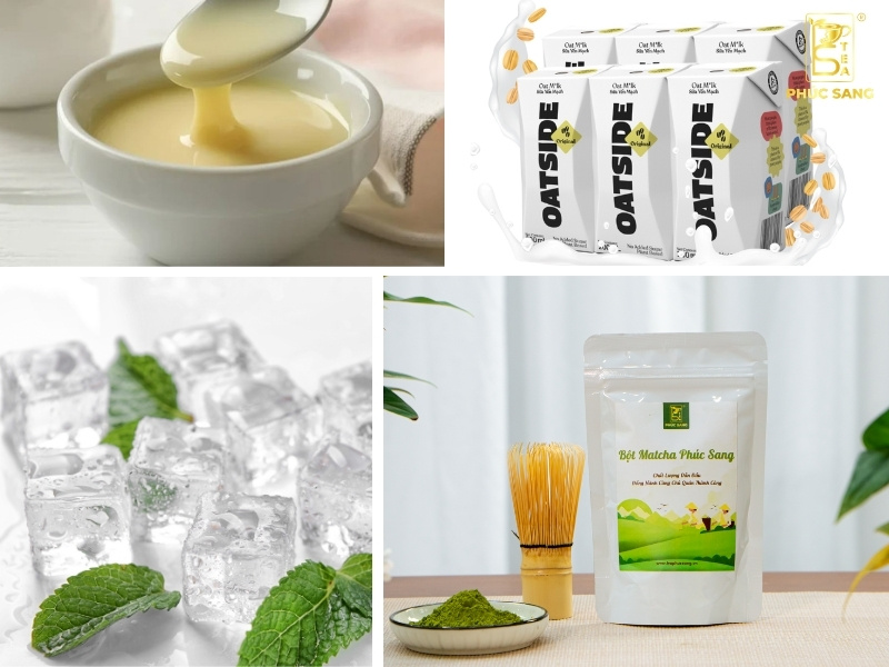 Nguyên liệu để làm matcha cold whisk Nguyên liệu để làm matcha cold whisk