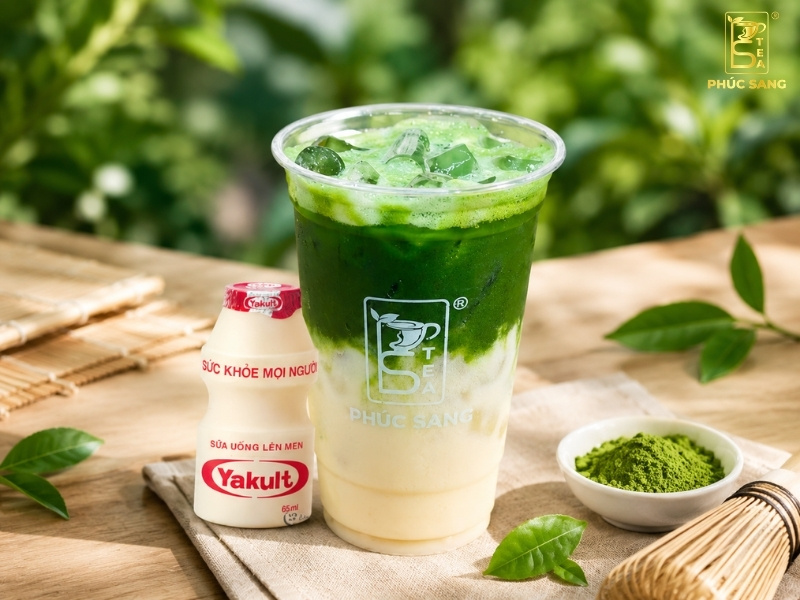 Cách làm matcha latte yakult độc đáo, thơm ngon Cách làm matcha latte yakult độc đáo, thơm ngon