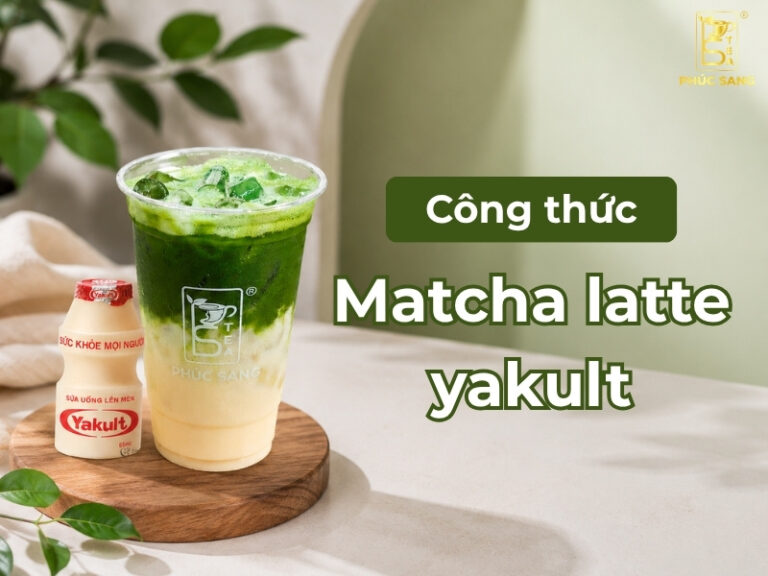 C&aacute;ch l&agrave;m matcha latte yakult chuẩn vị, thơm ngon dễ b&aacute;n