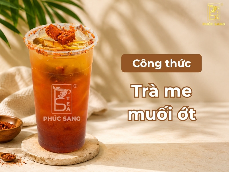 Cách làm trà me muối ớt thơm ngon, chuẩn vị để bán